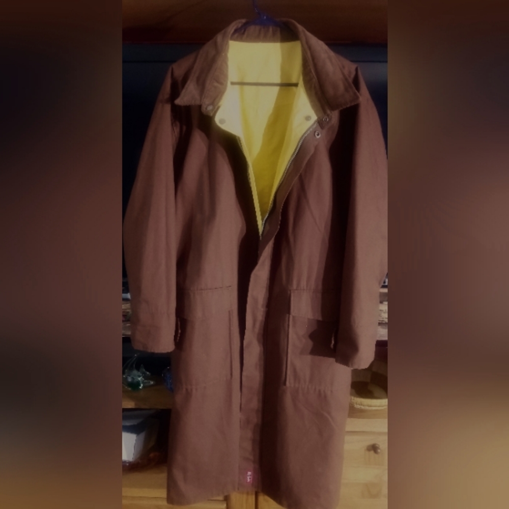 Marlboro Vintage Raincoat Duster Reversible